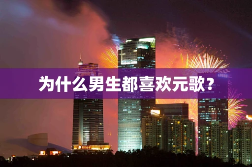 为什么男生都喜欢元歌？
