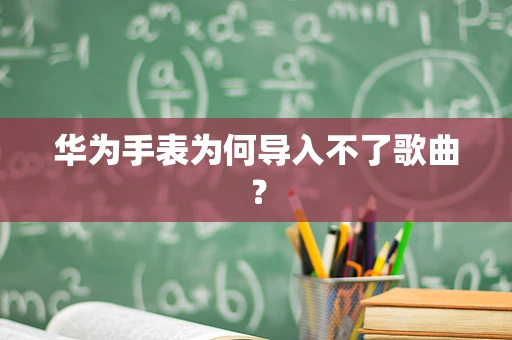 华为手表为何导入不了歌曲？