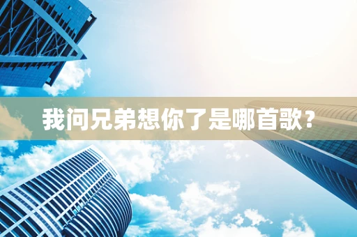 我问兄弟想你了是哪首歌？