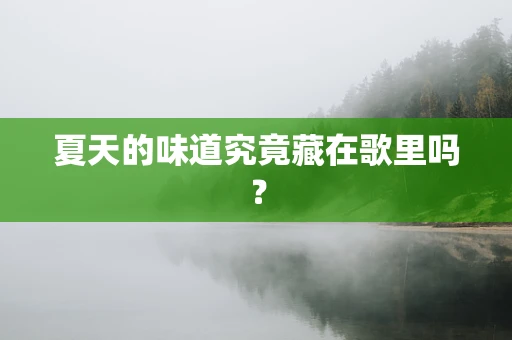 夏天的味道究竟藏在歌里吗？