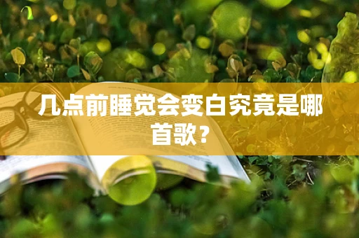 几点前睡觉会变白究竟是哪首歌？