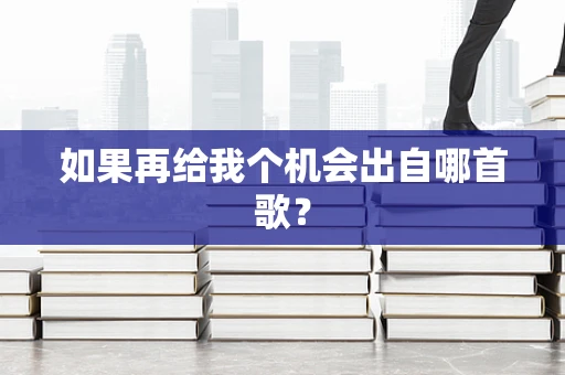 如果再给我个机会出自哪首歌？