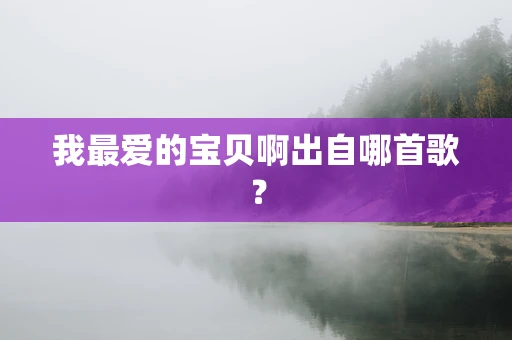 我最爱的宝贝啊出自哪首歌？