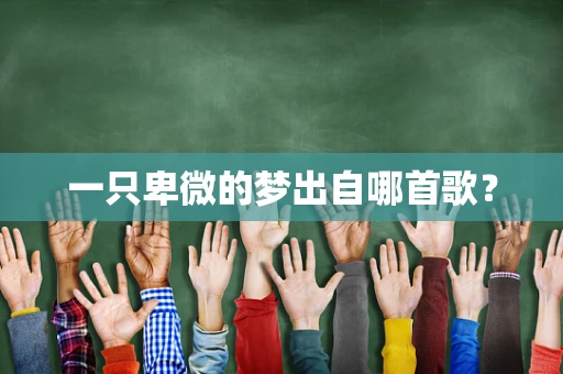 一只卑微的梦出自哪首歌？