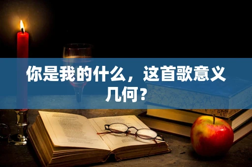 你是我的什么，这首歌意义几何？
