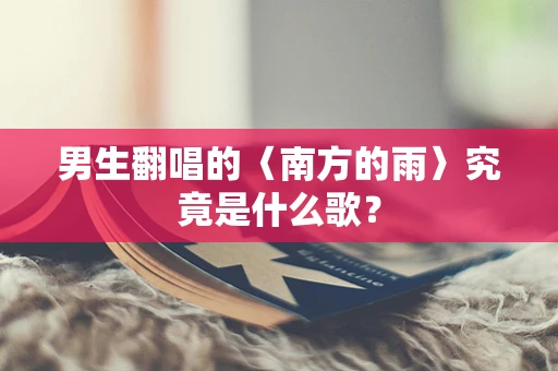男生翻唱的〈南方的雨〉究竟是什么歌？