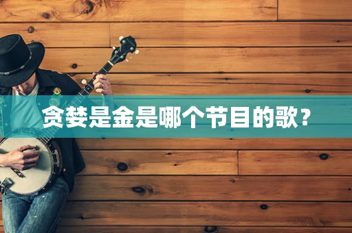 贪婪是金是哪个节目的歌？