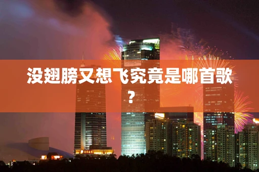 没翅膀又想飞究竟是哪首歌？