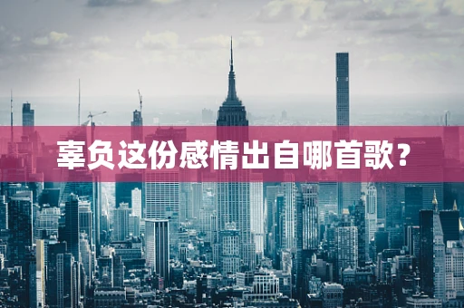 辜负这份感情出自哪首歌？