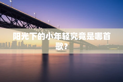 阳光下的小年轻究竟是哪首歌？