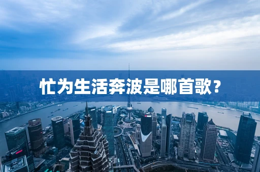 忙为生活奔波是哪首歌？