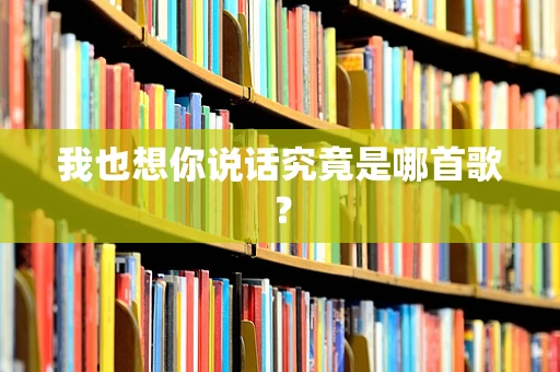 我也想你说话究竟是哪首歌？